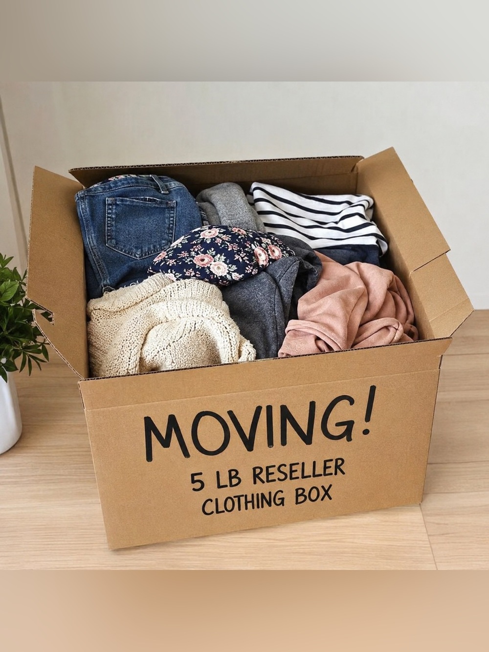 MOVING SALE! 5 lb Reseller Mystery Clothing Box Filled to 5 Pounds